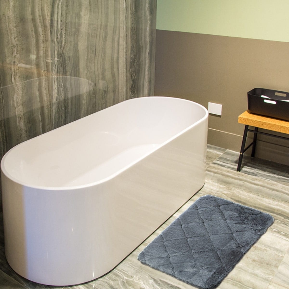 Tapete baÑo trend bath mat 40x60 cm gris (5)