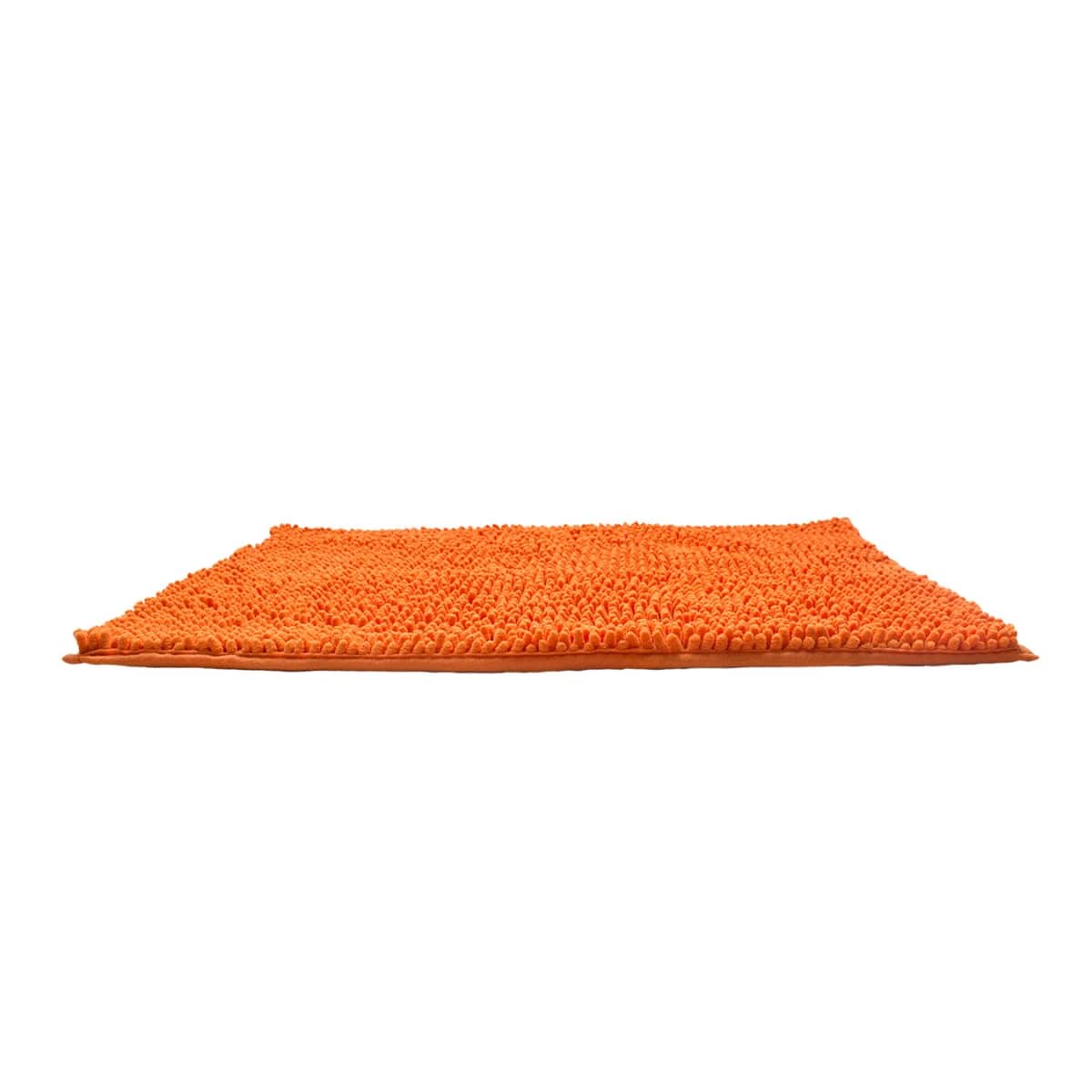 Tapete de baĆo shaggy silk naranja (1)