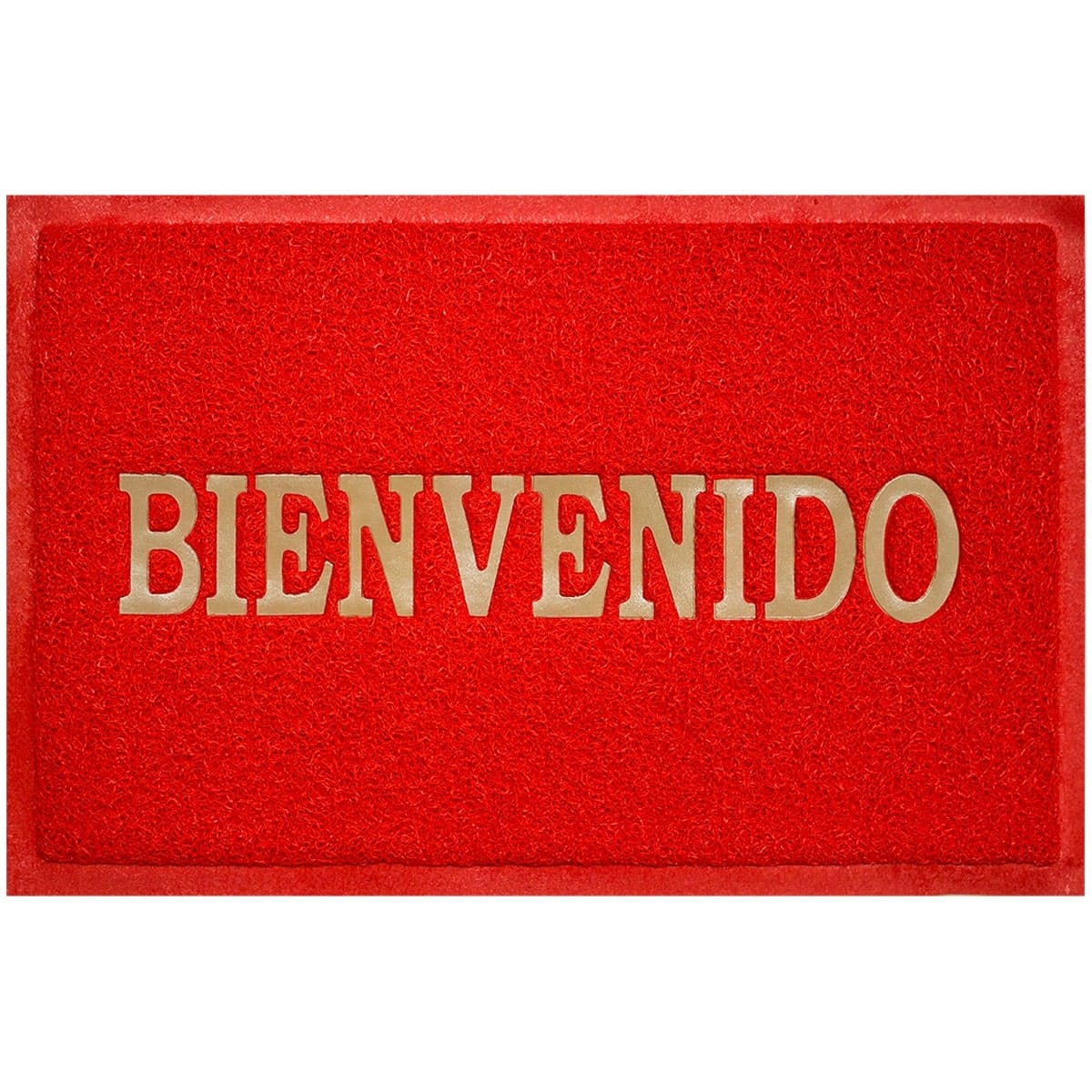 Tapete de entrada confort mat bienvenido rojo (2)
