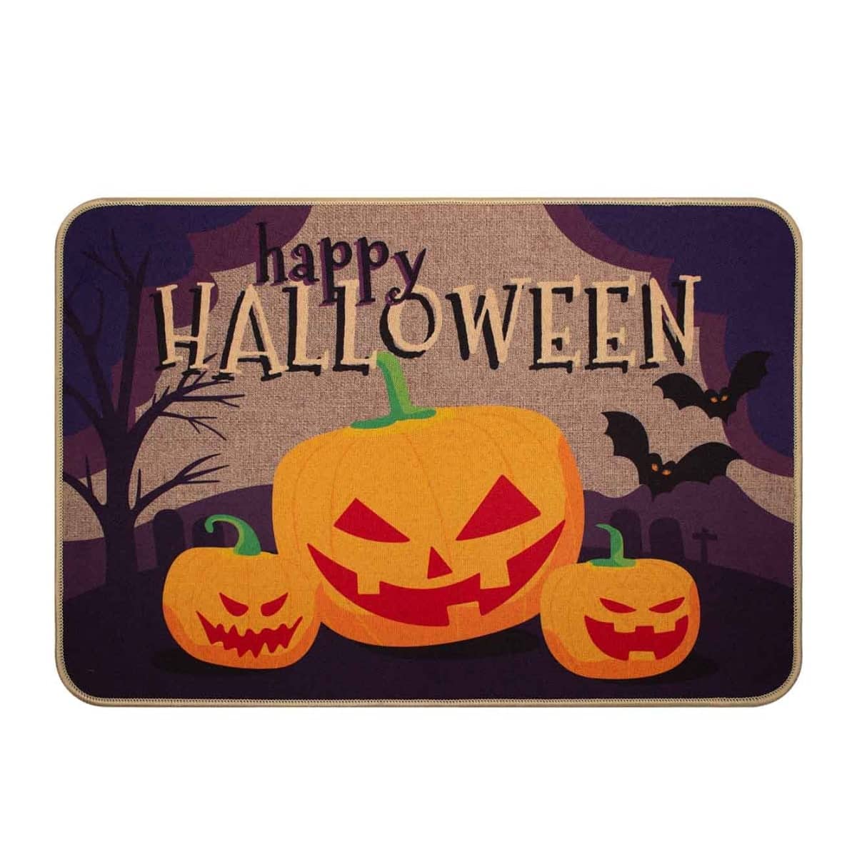 Tapete halloween linen 40x60 cm calabaza (1)
