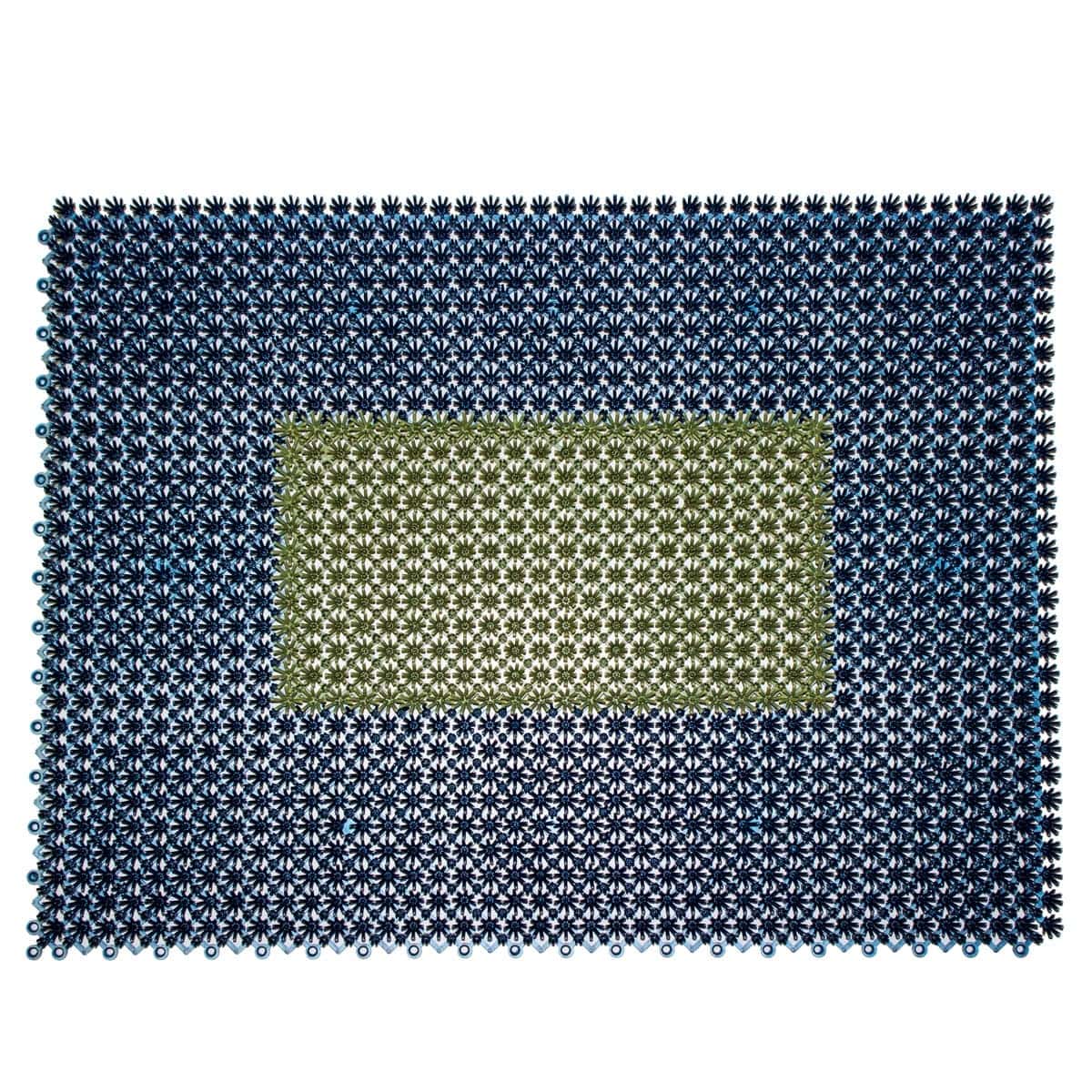 Tapete de entrada ensamblable step in 43x57 cm limpieza bicolor colores varios (11)