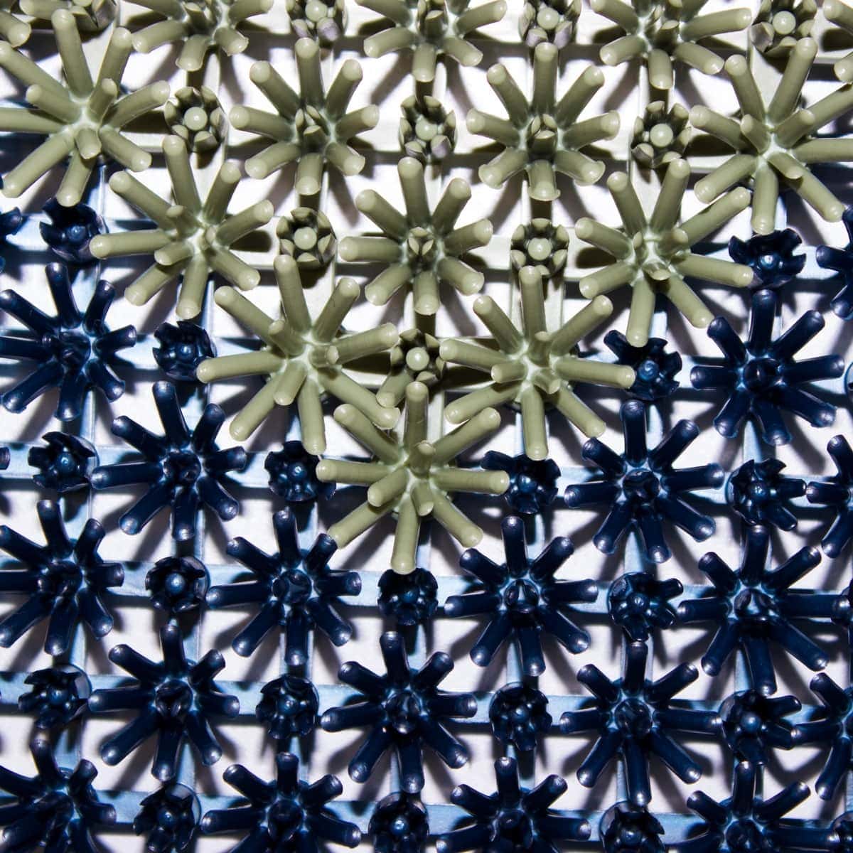 Tapete de entrada ensamblable step in 43x57 cm limpieza bicolor colores varios (13)