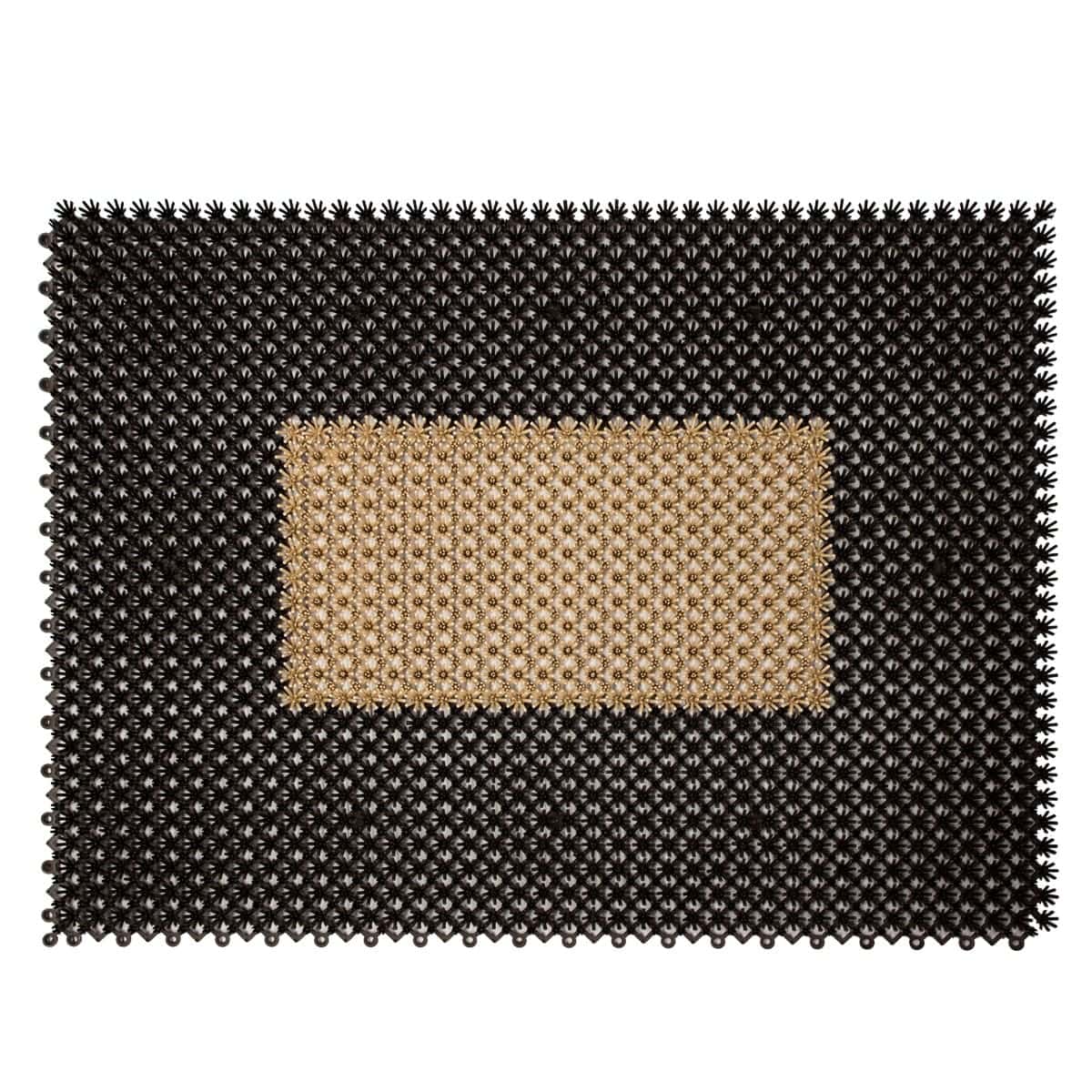 Tapete de entrada ensamblable step in 43x57 cm limpieza bicolor colores varios (14)