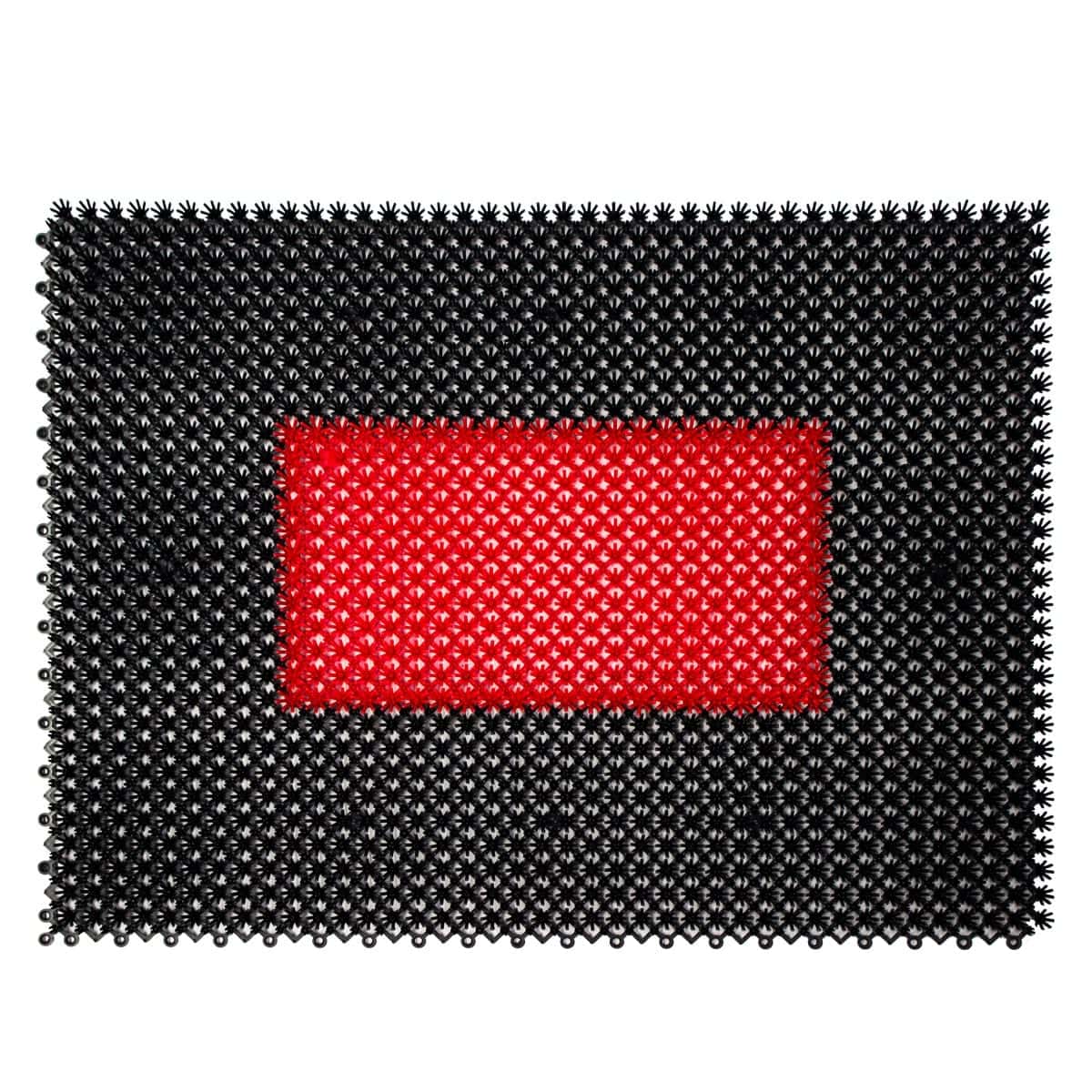 Tapete de entrada ensamblable step in 43x57 cm limpieza bicolor colores varios (15)