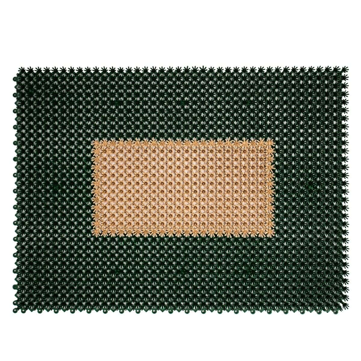 Tapete de entrada ensamblable step in 43x57 cm limpieza bicolor colores varios (16)