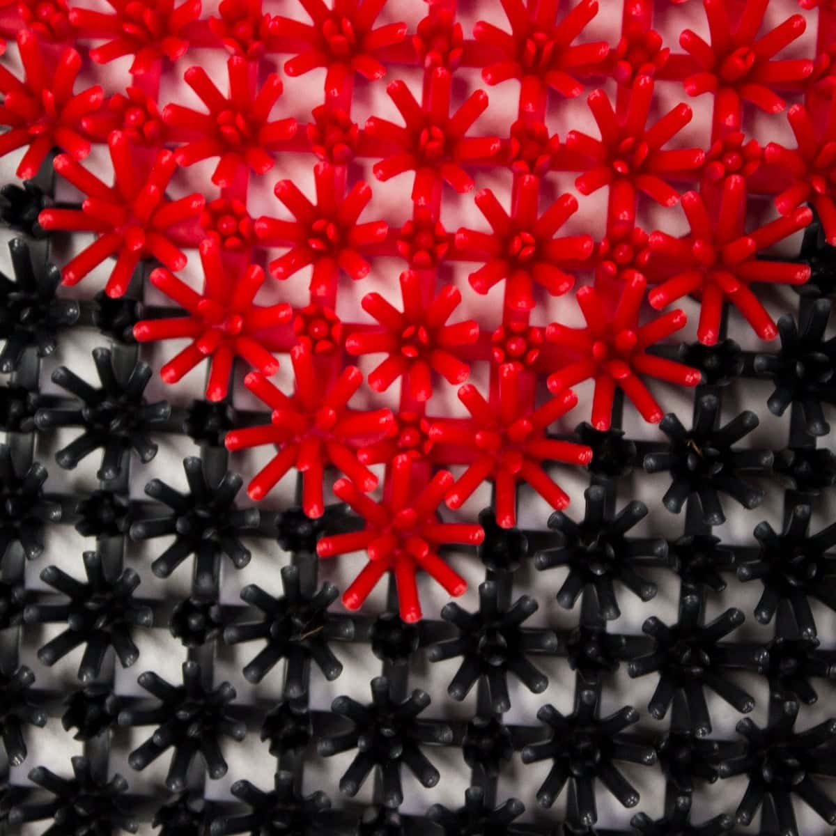 Tapete de entrada ensamblable step in 43x57 cm limpieza bicolor colores varios (21)