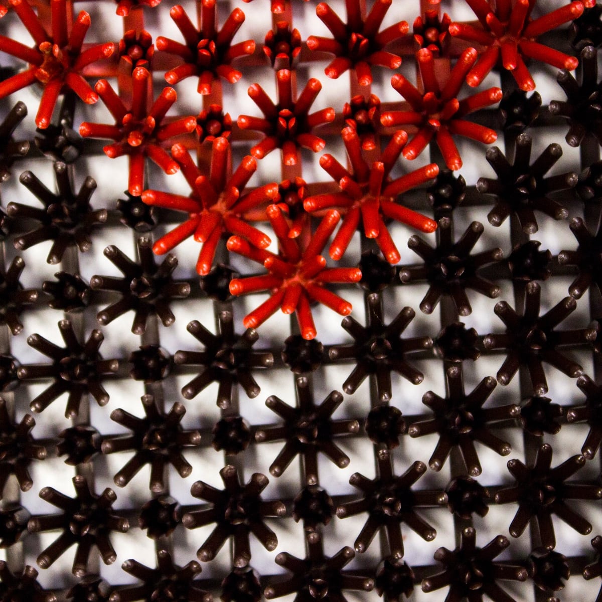 Tapete de entrada ensamblable step in 43x57 cm limpieza bicolor colores varios (22)