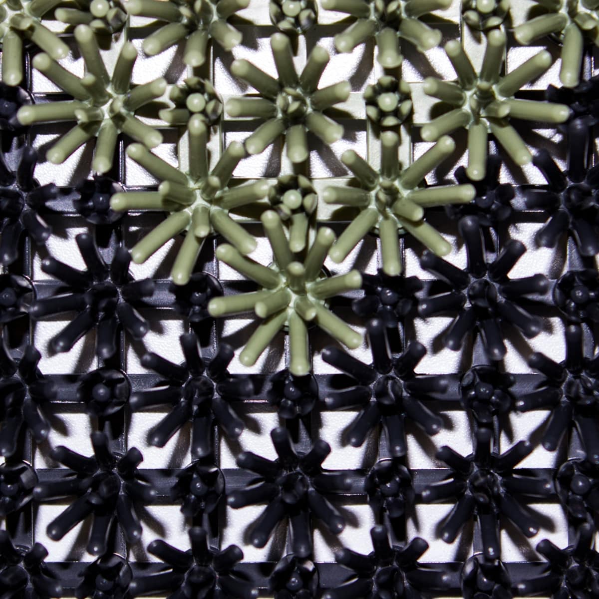 Tapete de entrada ensamblable step in 43x57 cm limpieza bicolor colores varios (24)