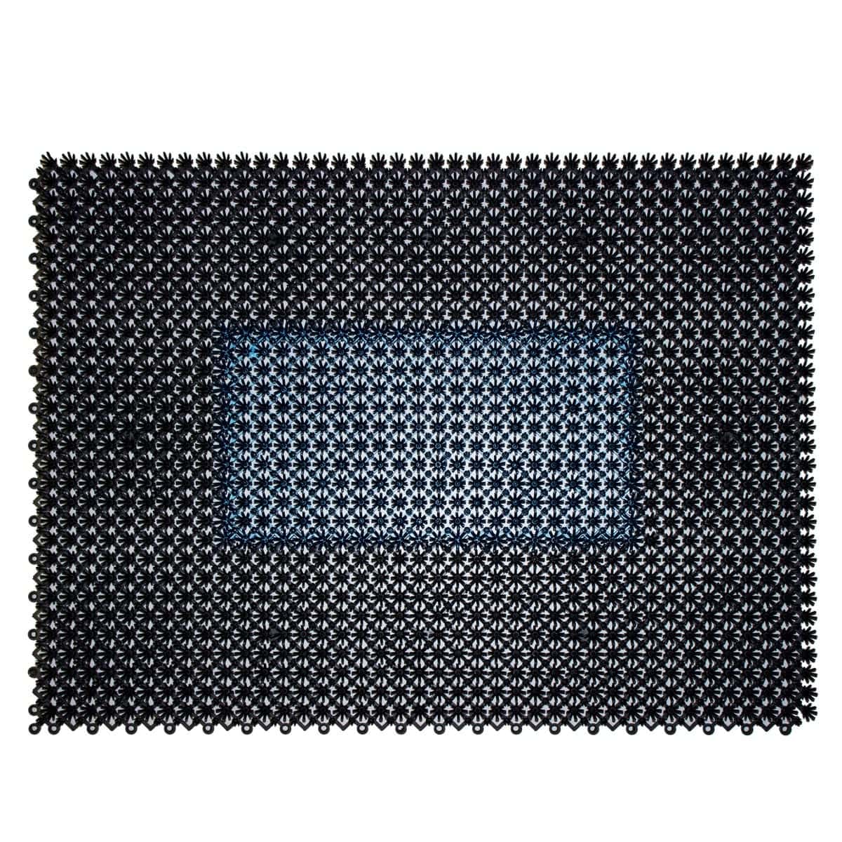 Tapete de entrada ensamblable step in 43x57 cm limpieza bicolor colores varios (27)