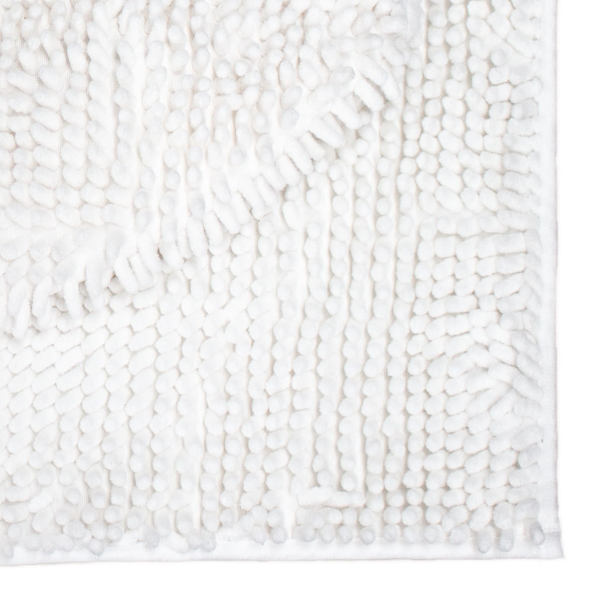 Tapete de baƱo set silk 3 piezas blanco (2)