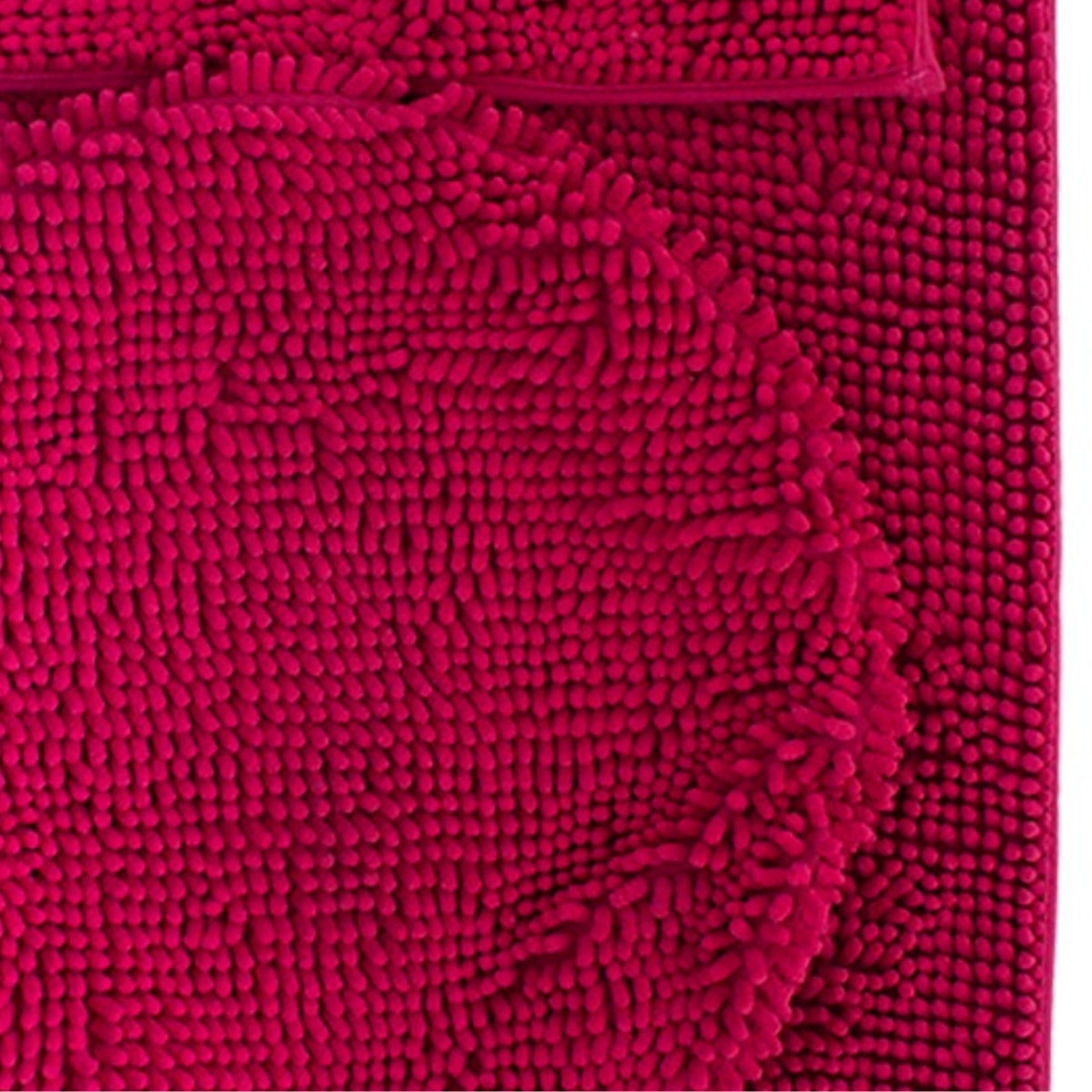 Tepete de baƱo set silk 3 piezas fiusha (1)
