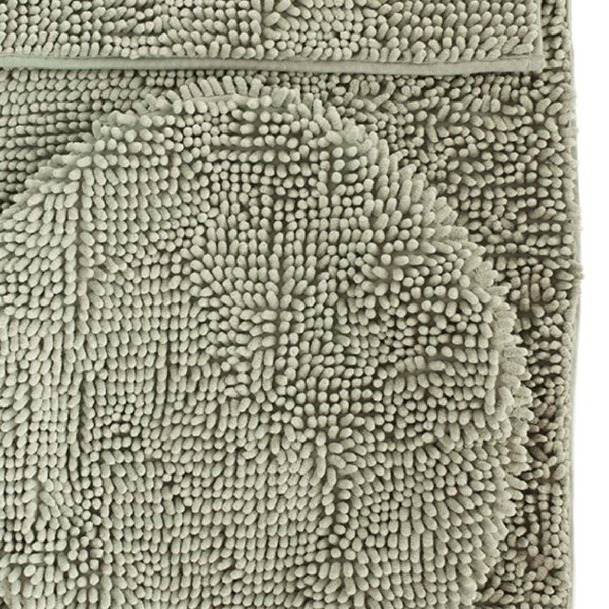 Tepete de baƱo set silk 3 piezas gris claro (1)