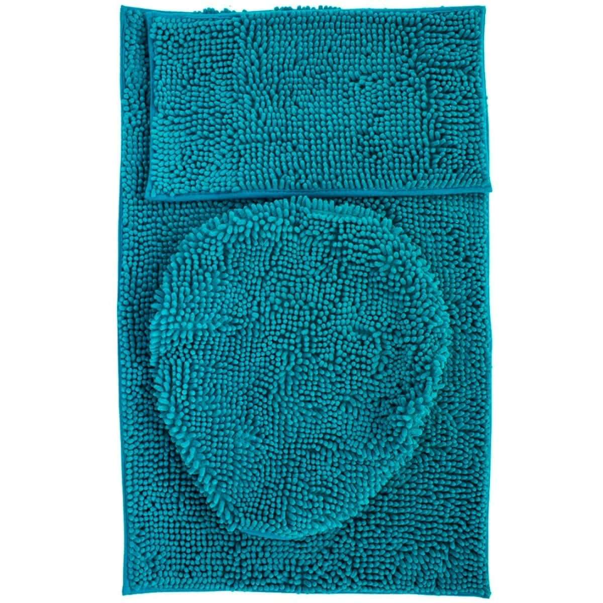 Tepete de baƱo set silk 3 piezas turquesa (2)