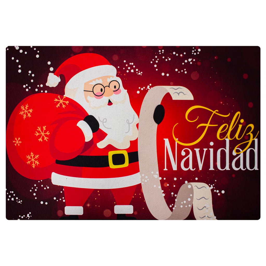 Tapete Entrada X-mas Santa Rojo 40X60 cm