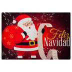Tapete Entrada X-mas Santa Rojo 40X60 cm