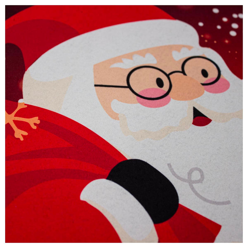 Tapete Entrada X-mas Santa Rojo 40X60 cm