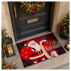 Tapete Entrada X-mas Santa Rojo 40X60 cm