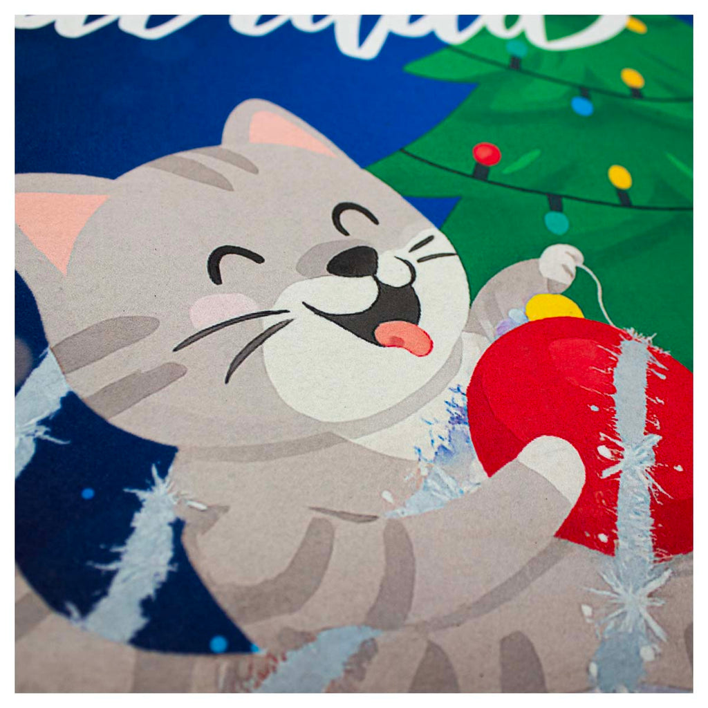 Tapete Entrada X-mas Dog & Cat 40X60 cm