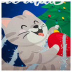Tapete Entrada X-mas Dog & Cat 40X60 cm