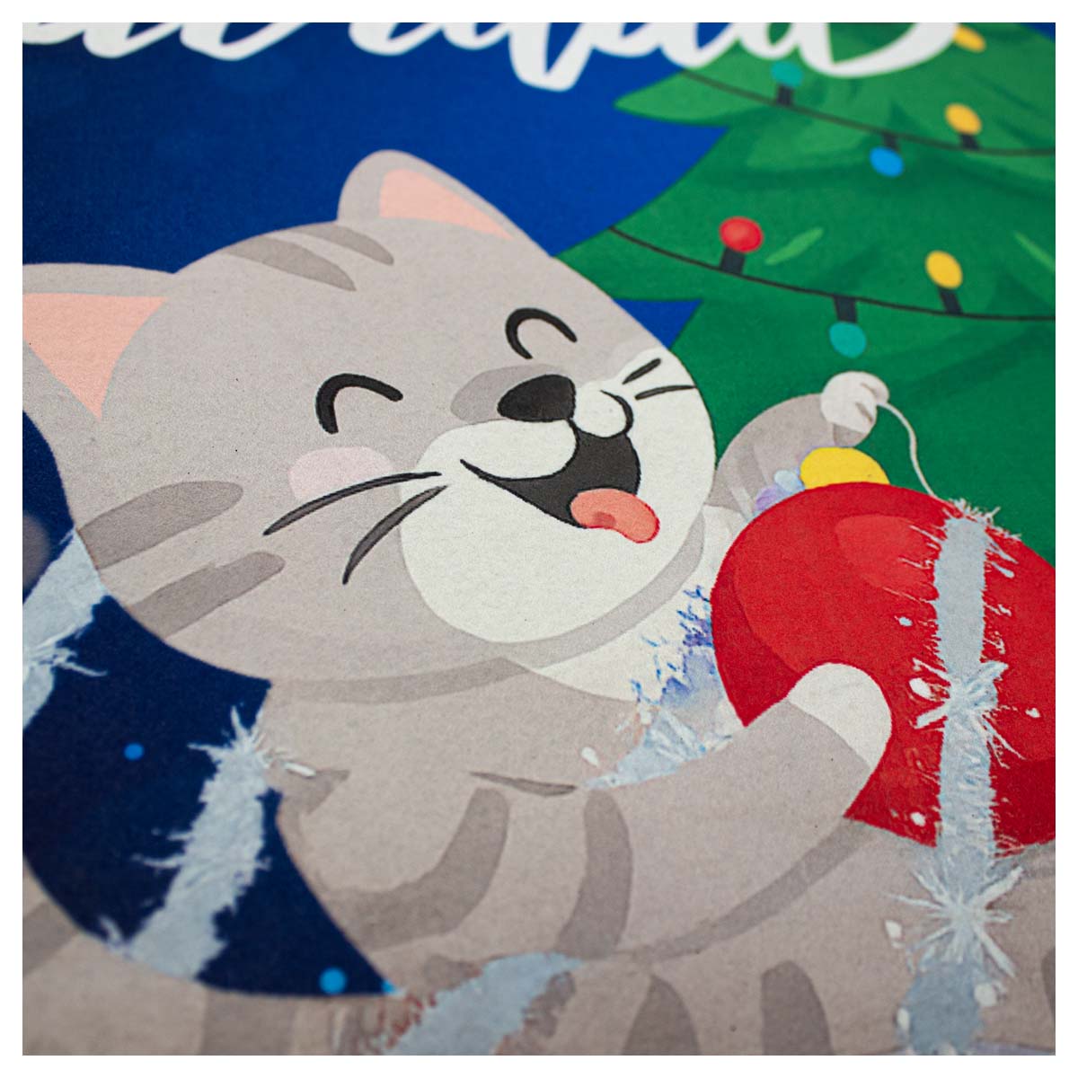 Tapete Entrada X-mas Dog & Cat 40X60 cm