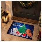 Tapete Entrada X-mas Dog & Cat 40X60 cm