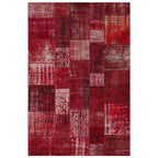 Tapete patchwork pieza única 197x299 cm con textura suave y diseño contemporáneo ideal para sala o recámara en espacios modernos