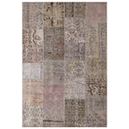 Tapete patchwork pieza única 205x303 cm con textura suave y diseño contemporáneo ideal para sala o recámara en espacios modernos