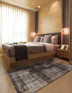 Tapete Abydos 4440 cuadros crema 240x340 cm con textura suave y diseño contemporáneo ideal para sala o recámara en espacios modernos