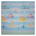 Tapete infantil Baby Playmat animales 140x140 cm, tapete acolchado ideal para juego, gateo y desarrollo del bebé