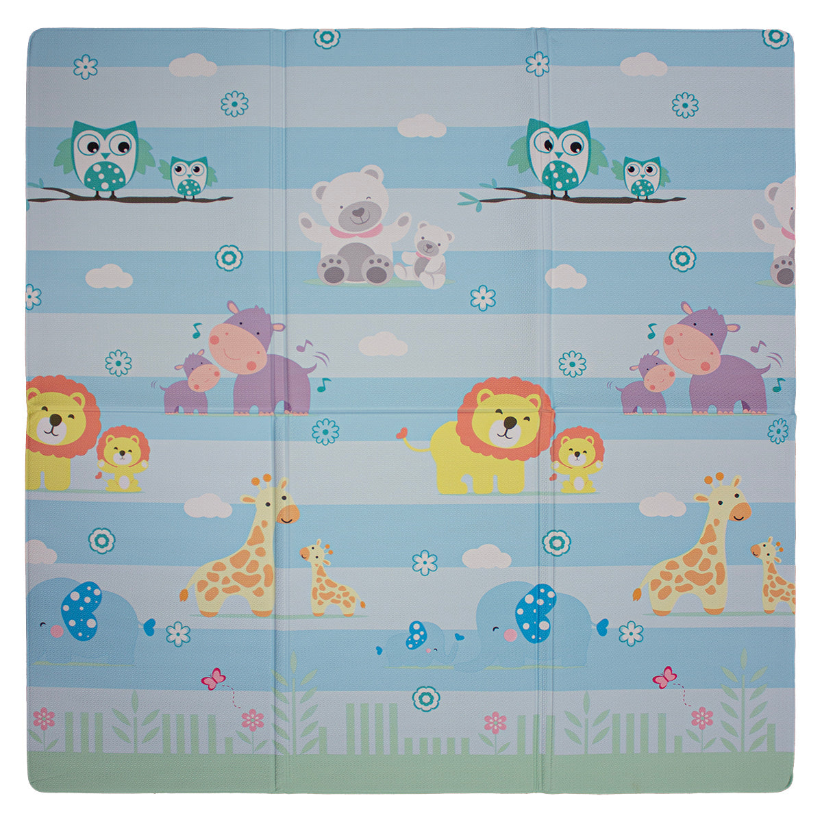 Tapete Infantil Baby Playmat Animales 140x140 Cm