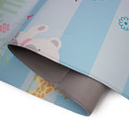 Tapete infantil Baby Playmat animales 140x140 cm, tapete acolchado ideal para juego, gateo y desarrollo del bebé