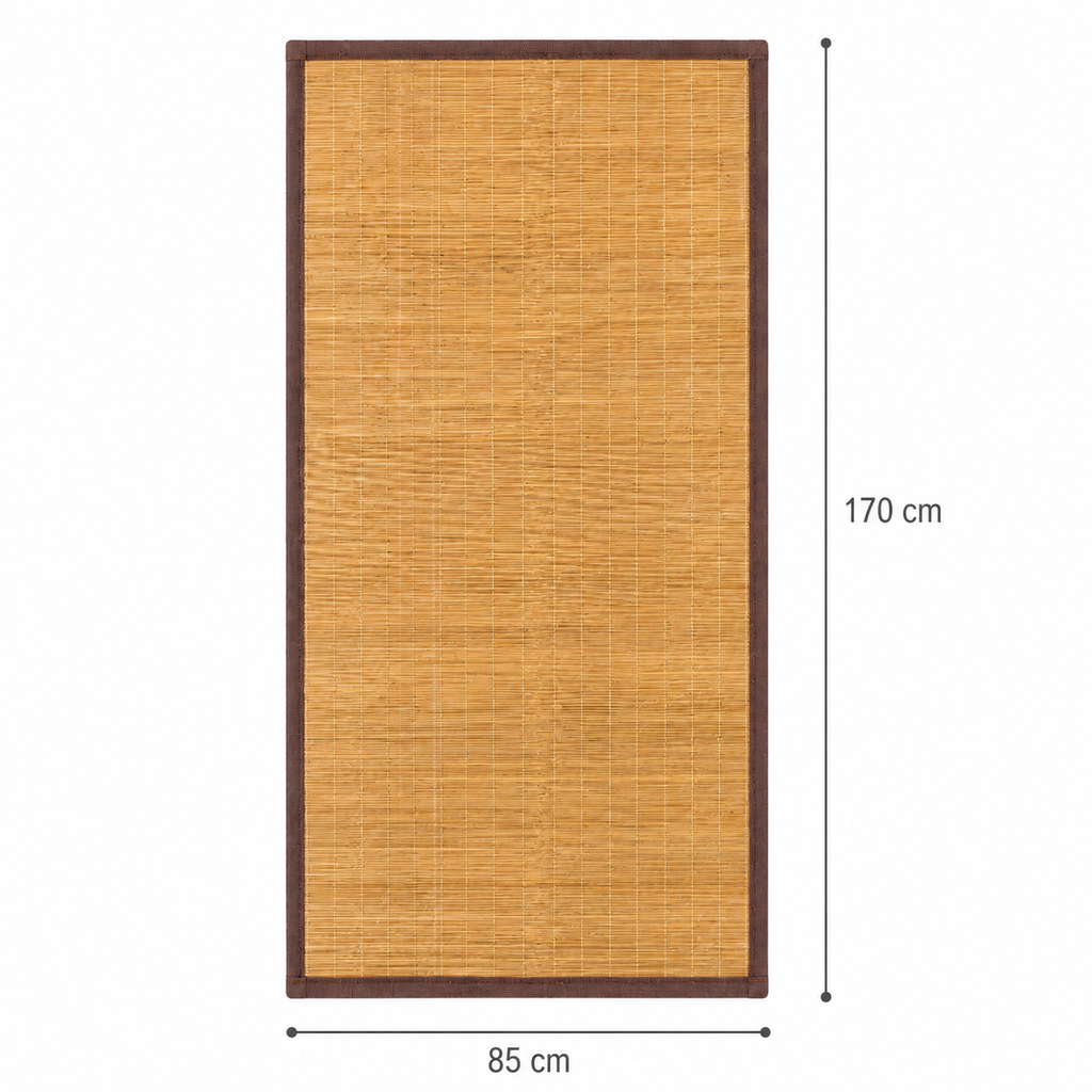 Tapete Decorativo Estera Bamboo Slim Chocolate 85X170 cm