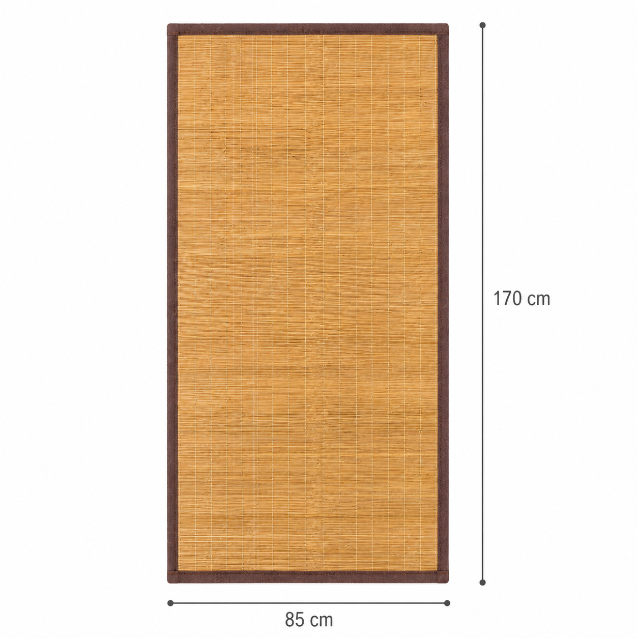 Tapete Decorativo Estera Bamboo Slim Chocolate 85X170 cm