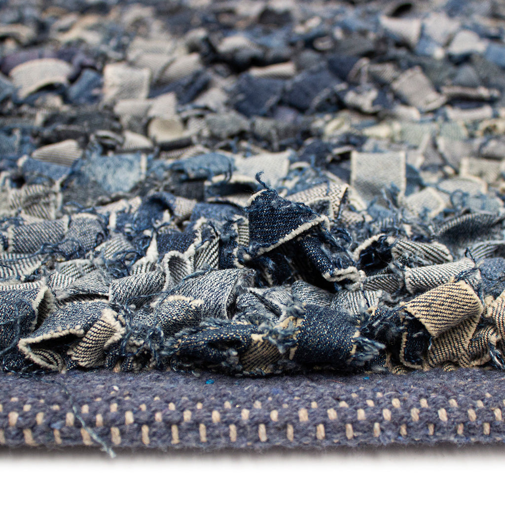 Tapete Decorativo Bazhars Dhurrie Jean Blue
