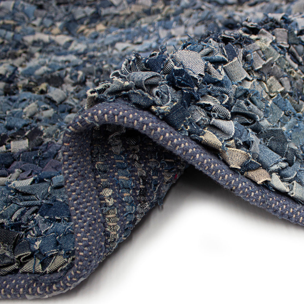 Tapete Decorativo Bazhars Dhurrie Jean Blue