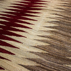 Tapete Bazhars Kilim Kandahar pieza única 208x265 cm con textura natural y diseño contemporáneo ideal para sala o recámara en espacios modernos