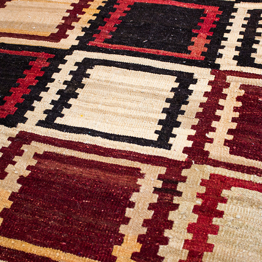 Tapete Bazhars Kilim Kandahar pieza única 219x253 cm con textura natural y diseño contemporáneo ideal para sala o recámara en espacios modernos