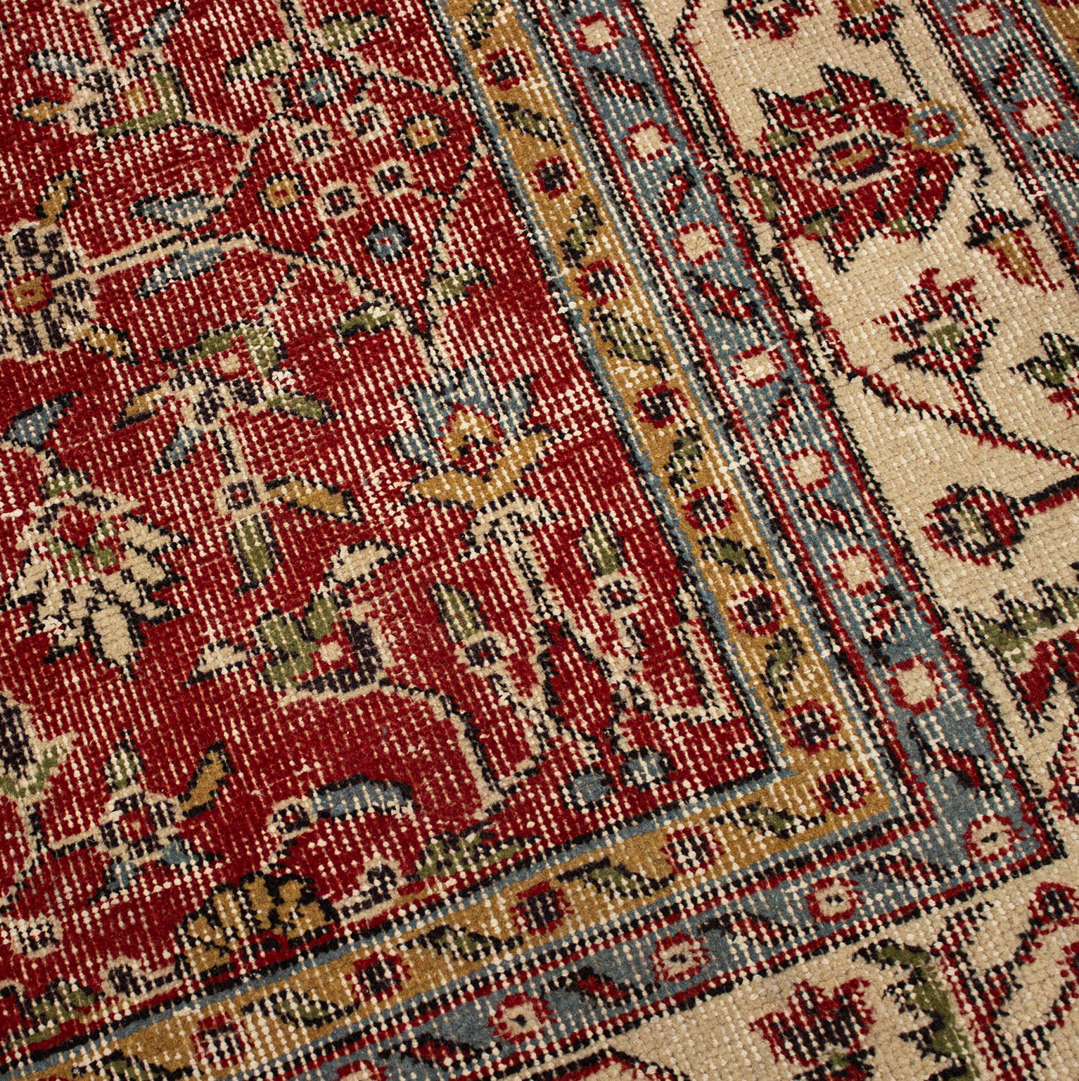 Tapete Decorativo Bazhars Vintage Bordada Rojo 212x317 cm