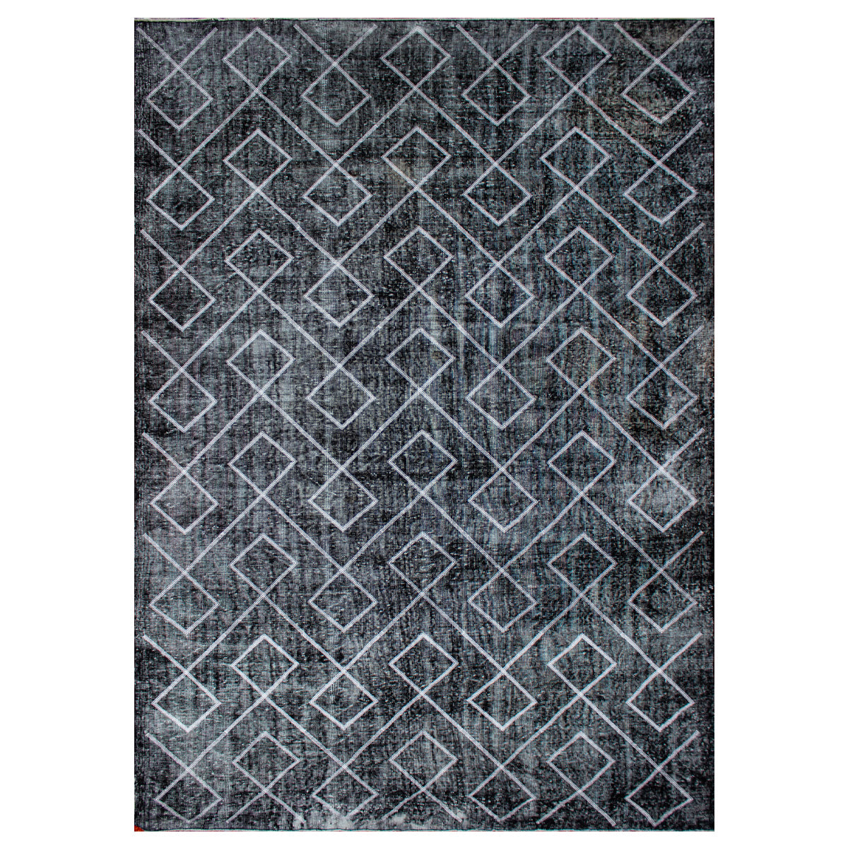 Tapete Decorativo Bazhars Vintage Bordada Negro 216x332 cm
