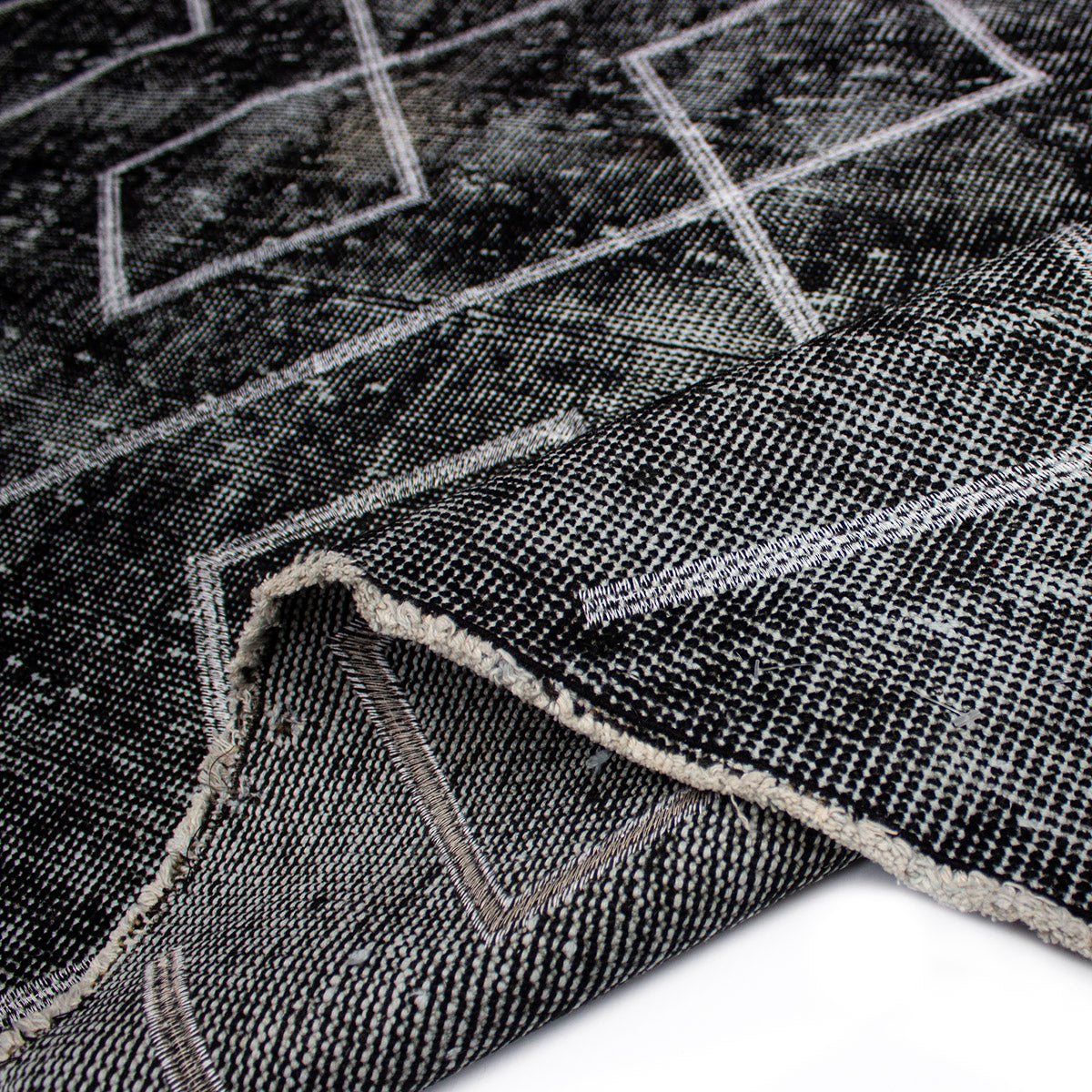 Tapete Decorativo Bazhars Vintage Bordada Negro 216x332 cm