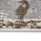 Tapete decorativo Busan 5824 beige/café, alfombra moderna de polipropileno con diseño elegante ideal para sala o recámara