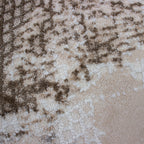 Tapete Decorativo Pie de Cama Busán 5826 Formas Beige/Gris 50X90 cm