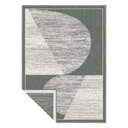Tapete reversible Celine grey con textura resistente y diseño contemporáneo ideal para interior o exterior en espacios modernos