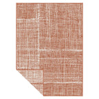 Tapete reversible Celine ocre con textura resistente y diseño contemporáneo ideal para interior o exterior en espacios modernos