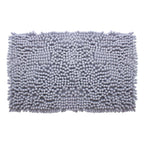 Tapete de baño Shaggy Coral gris 40x60 cm con textura suave y diseño contemporáneo ideal para baño en espacios modernos