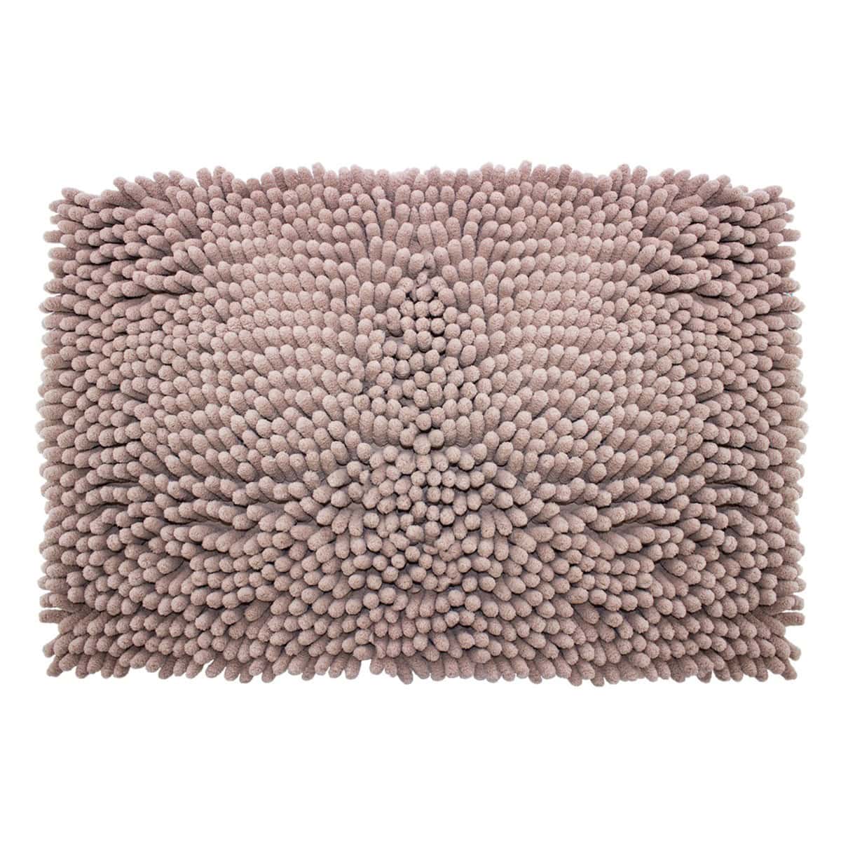 Tapete De Baño Shaggy Coral Beige 40x60 Cm