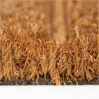 Tapete de entrada coco Texture Home 40x60 cm, felpudo de fibra natural resistente ideal para puerta principal o exterior