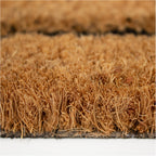 Tapete de entrada coco Texture Home Frame 40x60 cm, felpudo de fibra natural con diseño moderno ideal para puerta principal o exterior