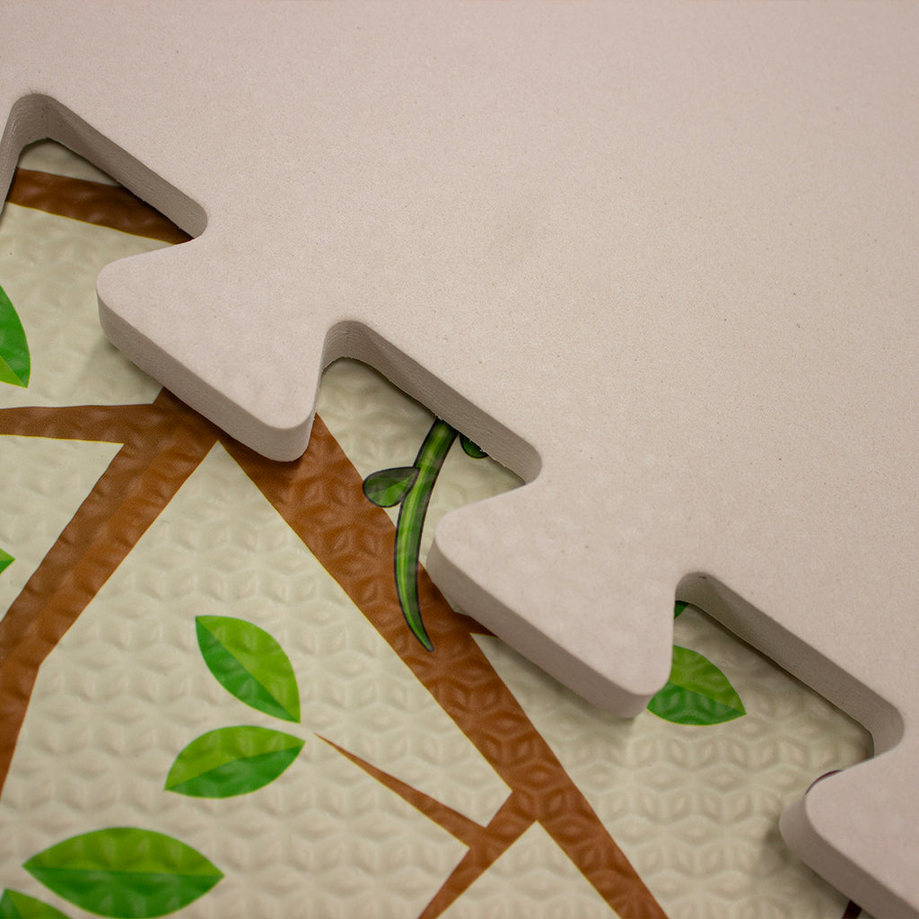 Tapete Infantil Cleo Puzzle Jirafas 60x60 Cm