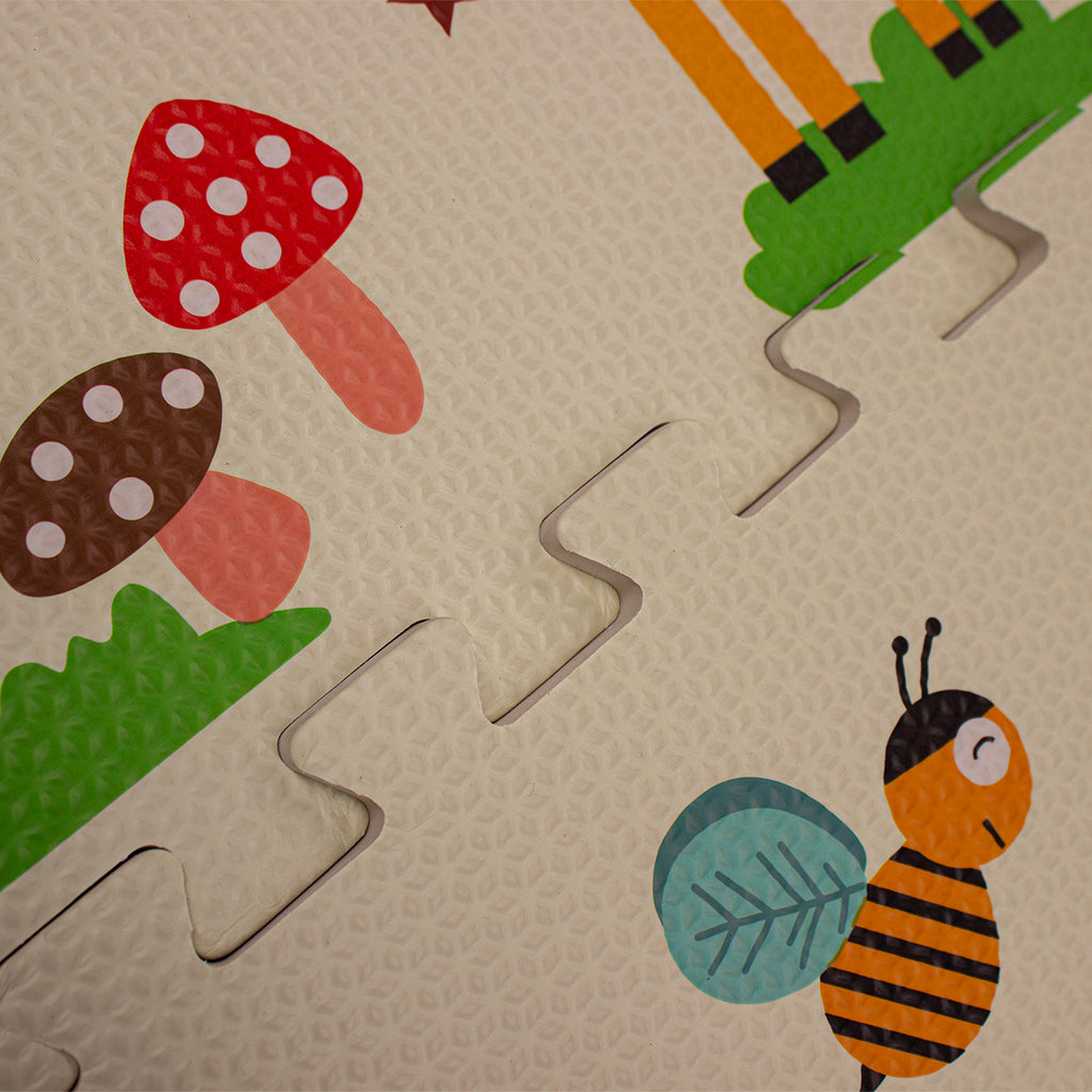 Tapete Infantil Cleo Puzzle Jirafas 60x60 Cm